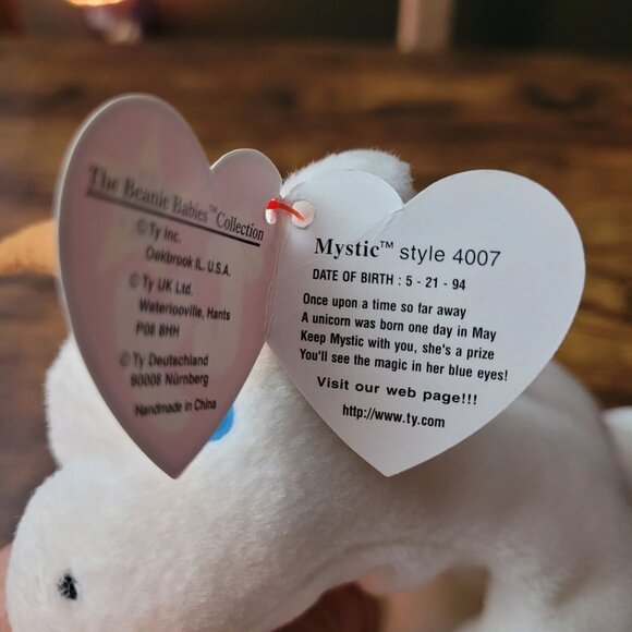 Ty Beanie Babies Mystic Unicorn Ziggy Zebra Twigs The Giraffe Vintage NWT - Picture 5 of 10